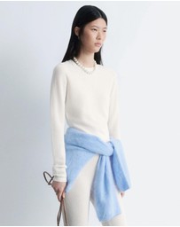 & Other Stories - Long-Sleeve Pointelle-Knit Top