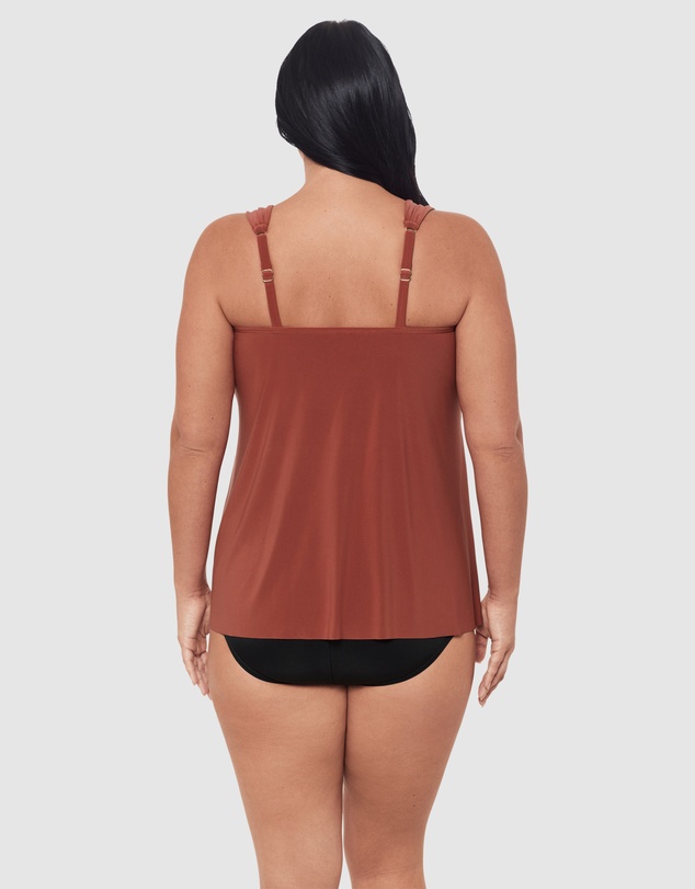 Miraclesuit Swimwear  - Razzle Dazzle Underwired Plus Size Tankini Top