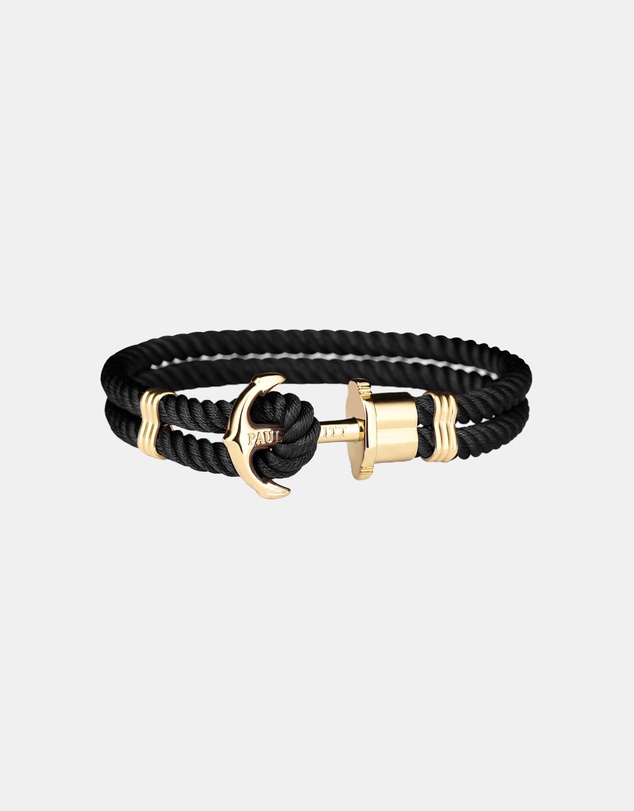 Paul Hewitt - Phrep Nylon Black Gold M Bracelet