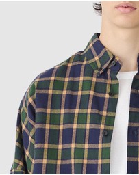 Bassike - Drop Shoulder Check Shirt