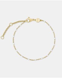 Cluse - Gracieuse Petite Gold Link & White Epoxy Bracelet Gift Set