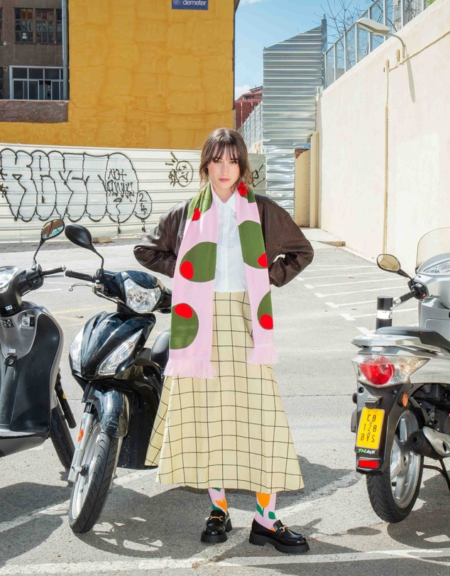 EAT MY SOCKS - Scarf Olive