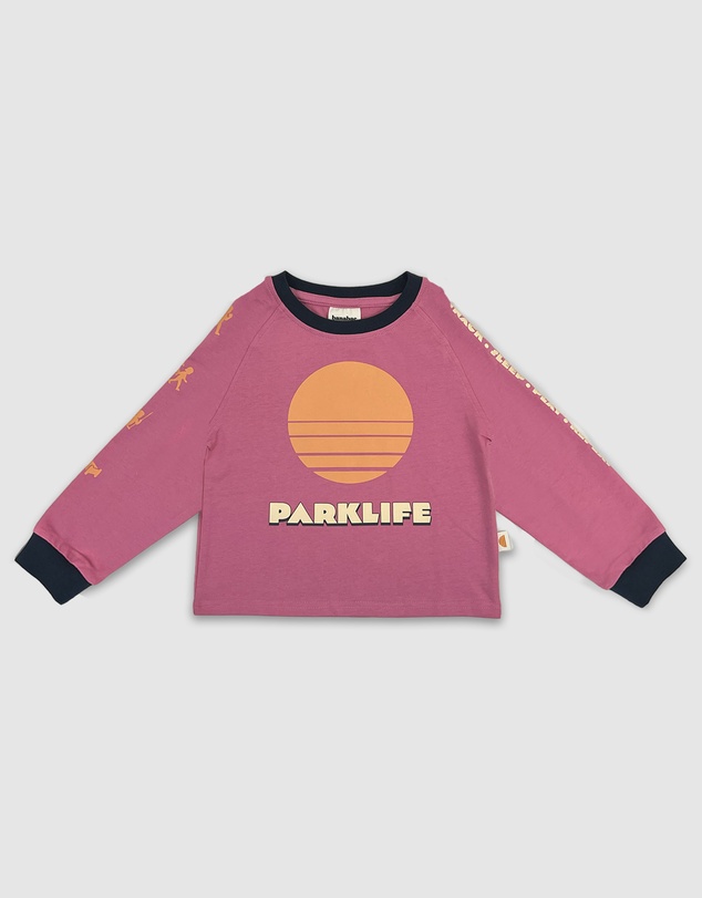 Banabae - Parklife Kids Long Sleeve Tee - Peony