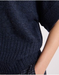 David Lawrence - Roll Neck Gilet Top