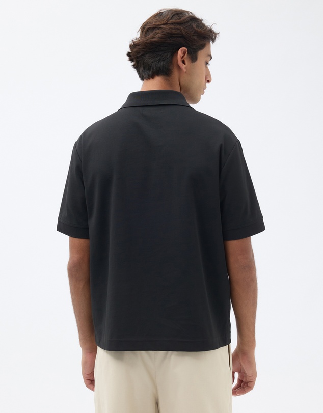 AERE - Open Collar Jersey Polo