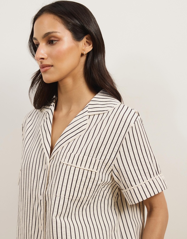 Atmos&Here - Esme Stripe Short Sleeve Pyjama Set