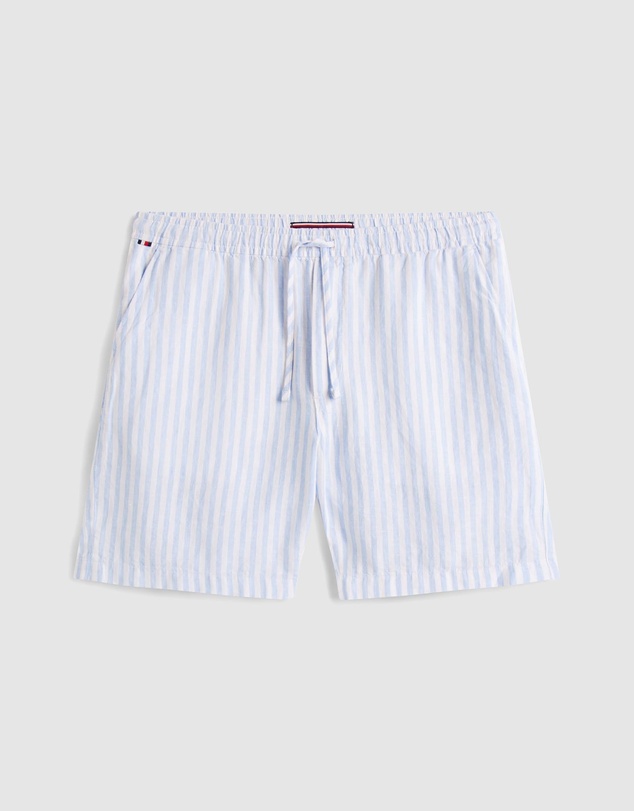 Tommy Hilfiger - Mercer 7 Inch Linen Stripe Shorts
