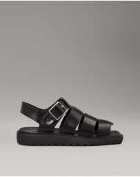 Calvin Klein - Leather Fisherman Sandals
