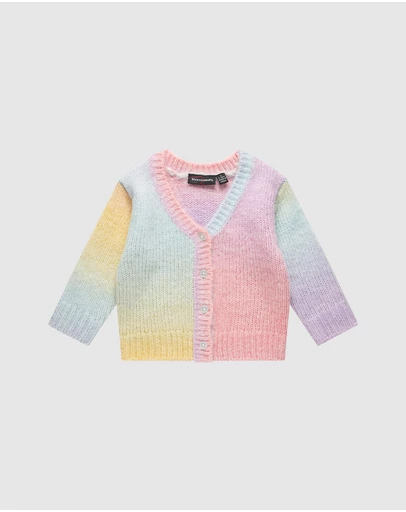 Rock Your Baby - Rainbow Ombre Baby Audrey Cardigan