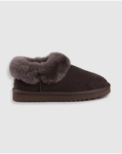 AusWooli Ugg Boots - Coogee Sheepskin Wool Ankle Slippers