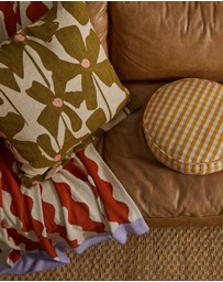 Mosey Me - Olive Poppy Euro Pillowcase Set