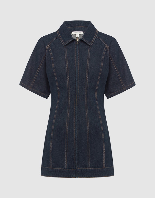 Shona Joy - Rita Short Sleeve Structured Mini Dress