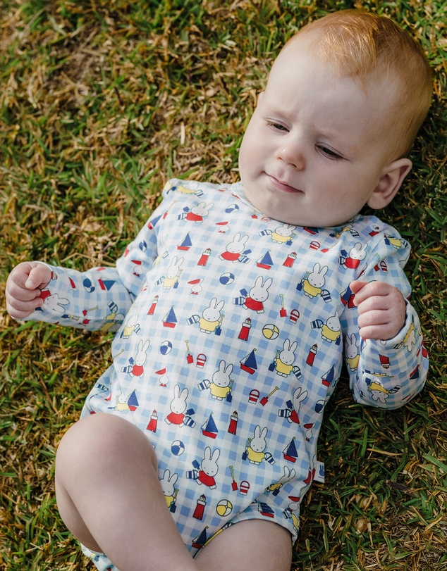 Kynd Baby - Miffy Comfy Bodysuit Long Sleeve in Nautical