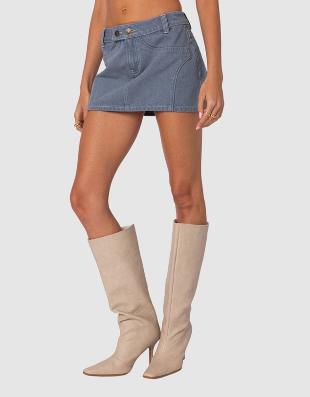 EDIKTED - Louisa Denim Mini Skirt