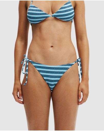 Tidal Blue Jacquard Stripe