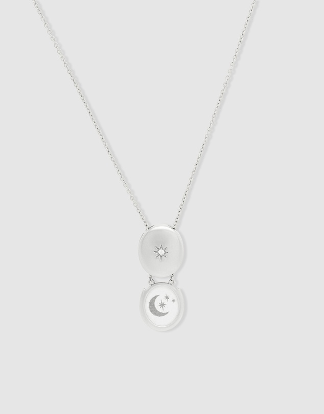 Wanderlust + Co - Falling Star Heirloom Locket Necklace