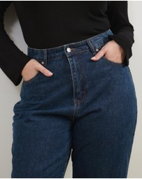 Atmos&Here Curvy - Milla Straight Leg Jeans