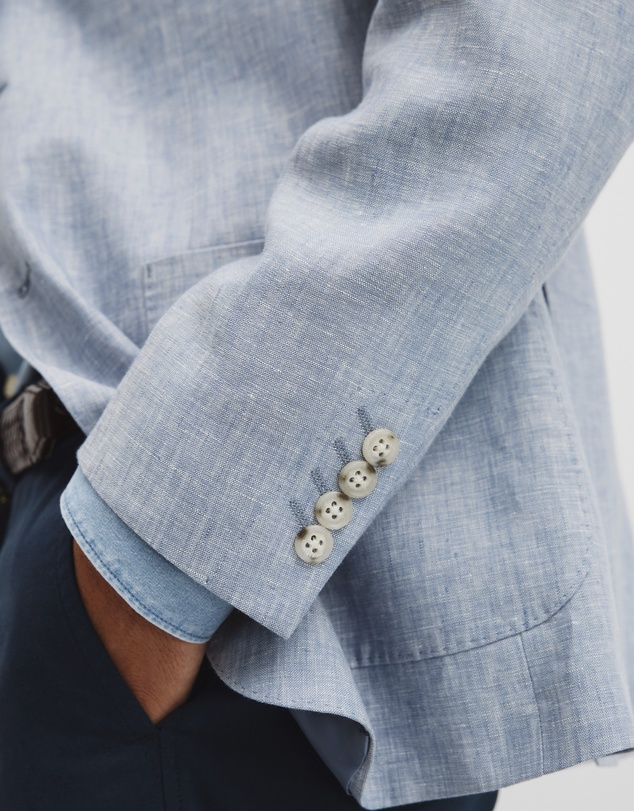 Country Road - Regular Fit Linen Chambray Jacket