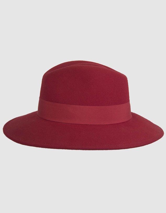Max Alexander - Winter Felt Red Fedora Hat
