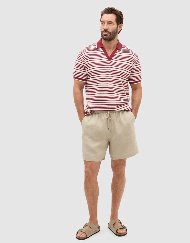 Seed Heritage - Stripe V Neck Polo