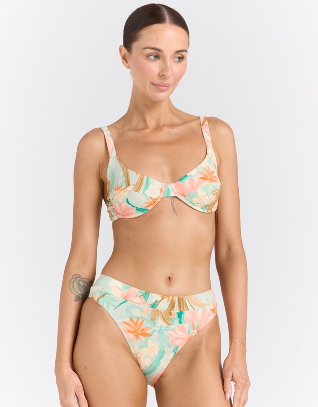 Poolside Paradiso - Dreamtime High Cut Band Bikini Bottom - Jewel