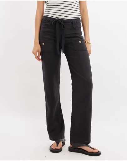 Amelius - Erin Linen Tie Cargo Pant