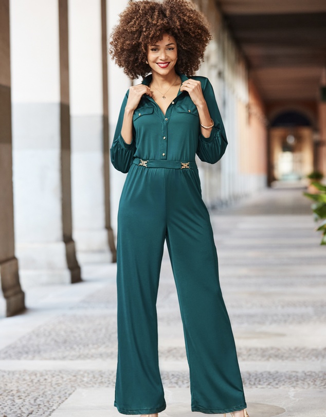 Sosandar - Slinky Pocket Detail Jumpsuit