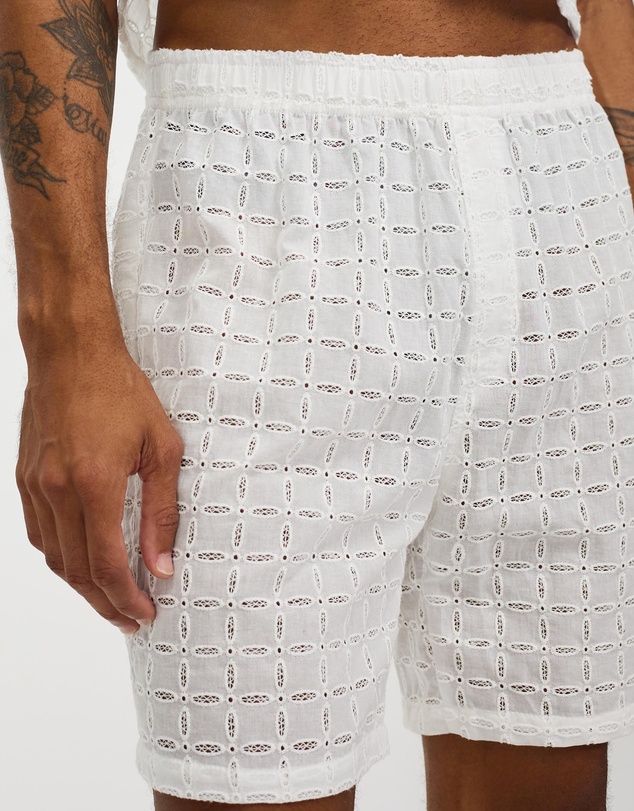 Merlino Street - Embroidered Amalfi Boxer Shorts
