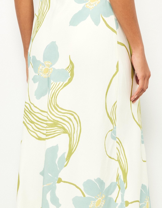AERE - Sereia Viscose Linen Maxi Dress