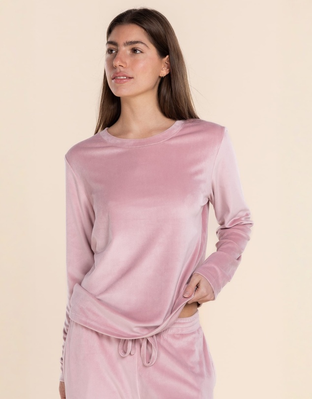 Gingerlilly - Thea Velour Long Lounge Set
