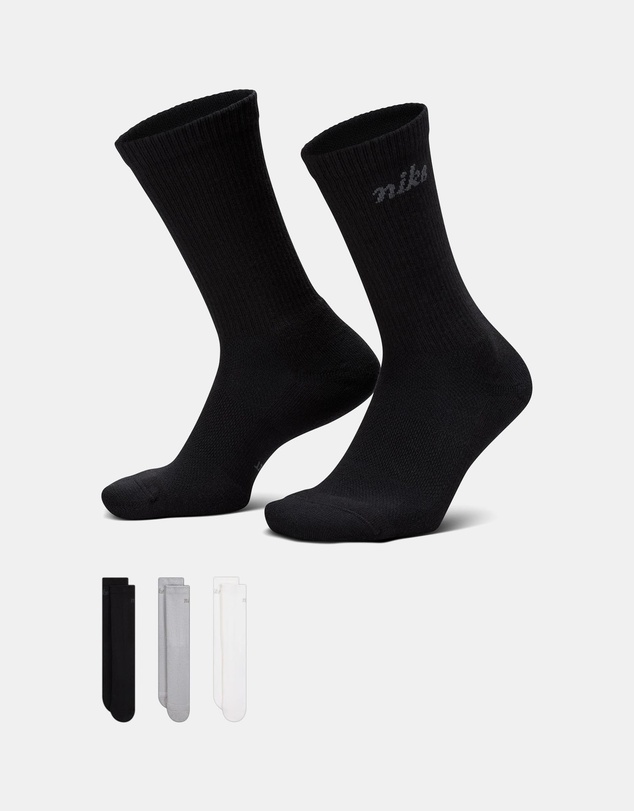 Nike - Nike Everyday Elevated Crew Socks 3-Pack