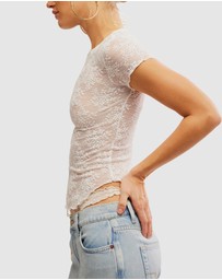 Free People - Ready To Go Lace Tee