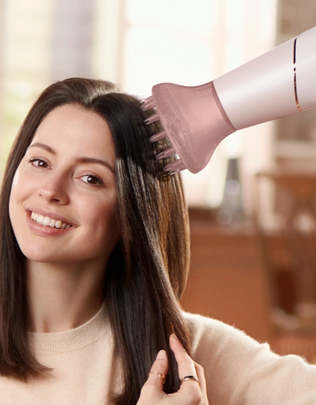 Philips - Philips Hair Dryer 5000, ThermoShield sensor, DC motor Pearl Peach