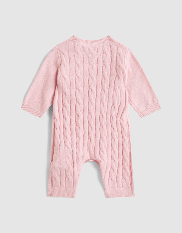 Tommy Hilfiger - Cable Knit Relaxed Coverall - Baby
