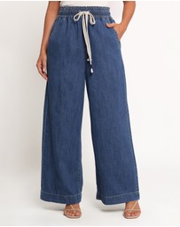 Petal & Pup - Jenni Wide Leg Pant - Denim