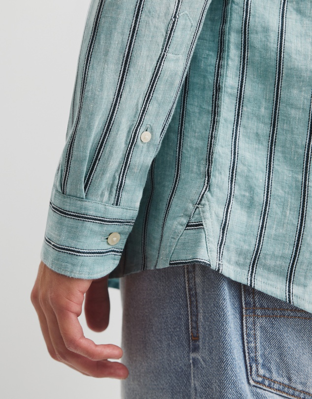 Country Road - Regular Fit Linen Stripe Shirt