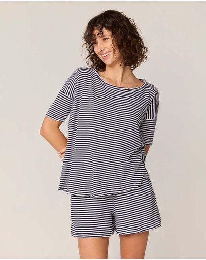 Navy & White