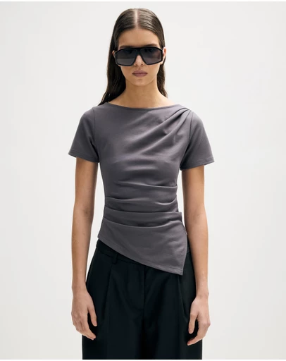 Minima Esenciales - Eliana Draped T-Shirt
