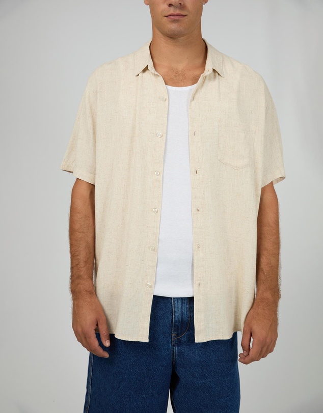 Silent Theory - Textured Linen SS Shirt