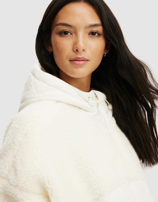 Cotton On Body Active - Sherpa Quilted Hooded Jacket