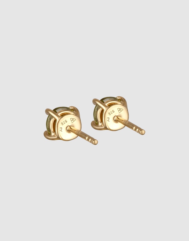 Kuzzoi - ICONIC EXCLUSIVE - Zirconia Stud Earrings in Gold-Plated 925 Sterling Silver