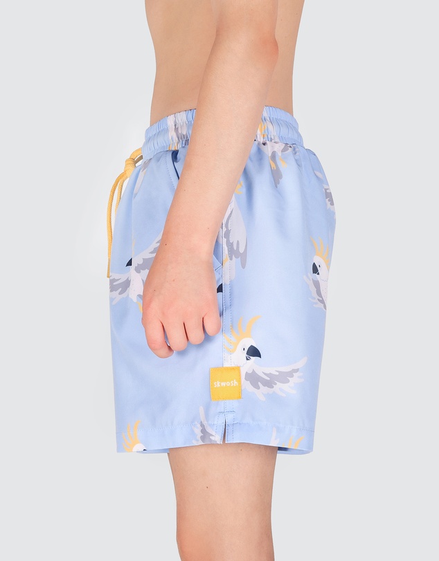 Skwosh - Mr Cocky Boys Eco Swim Shorts in Light Blue