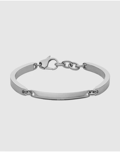 Diesel - Steel Silver-Tone Bracelet