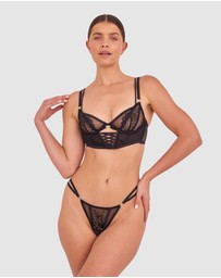 Bras N Things - Night Games Eyes On Me String - Black