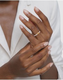Elli Jewelry - Ring Knot 925 Sterling Silver Bicolor