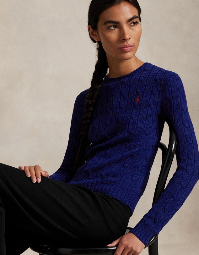 Polo Ralph Lauren - Cable-Knit Cotton Crewneck Sweater