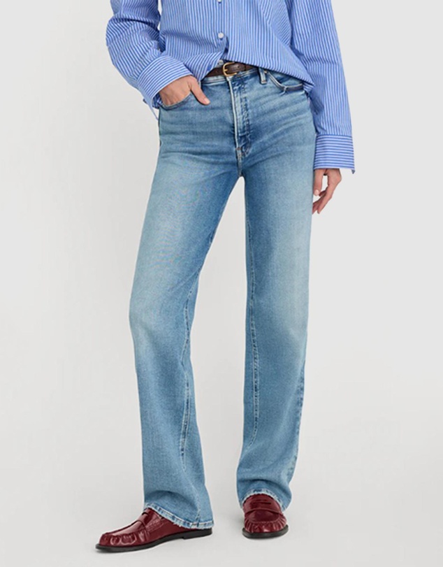 Good American - Soft Tech Good True Straight Jeans