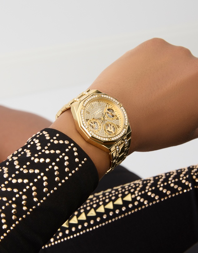 GUESS - Guess Quinn Ladies Gold Tone Multi-function Watch
