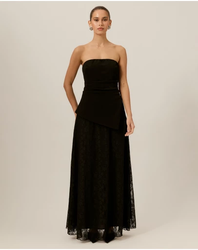 Tussah - Florence Bandeau Lace Maxi Dress