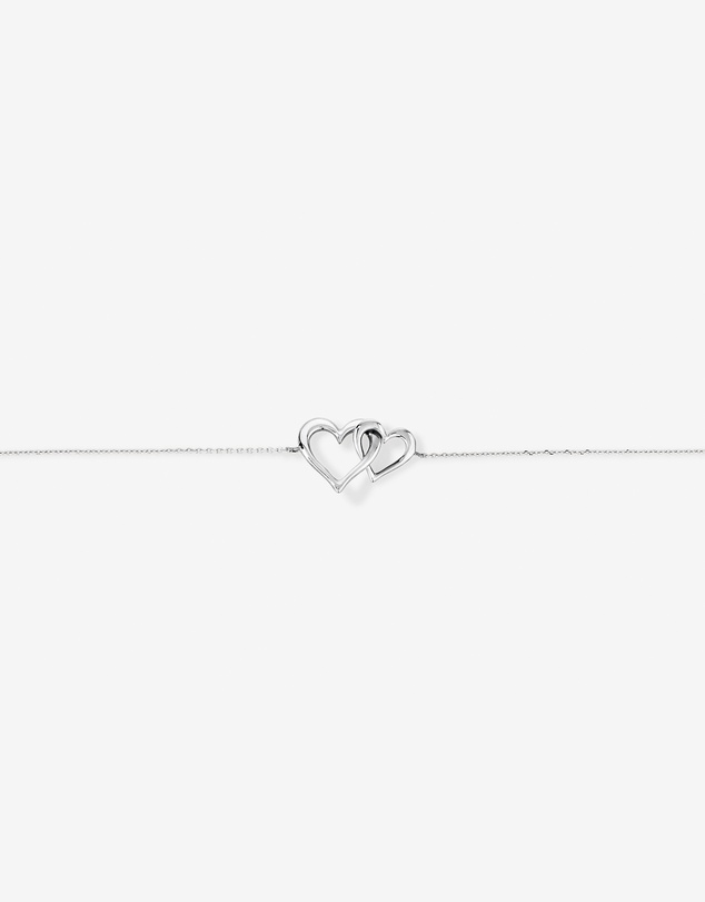 Michael Hill - Double Open Heart Bracelet in Sterling Silver